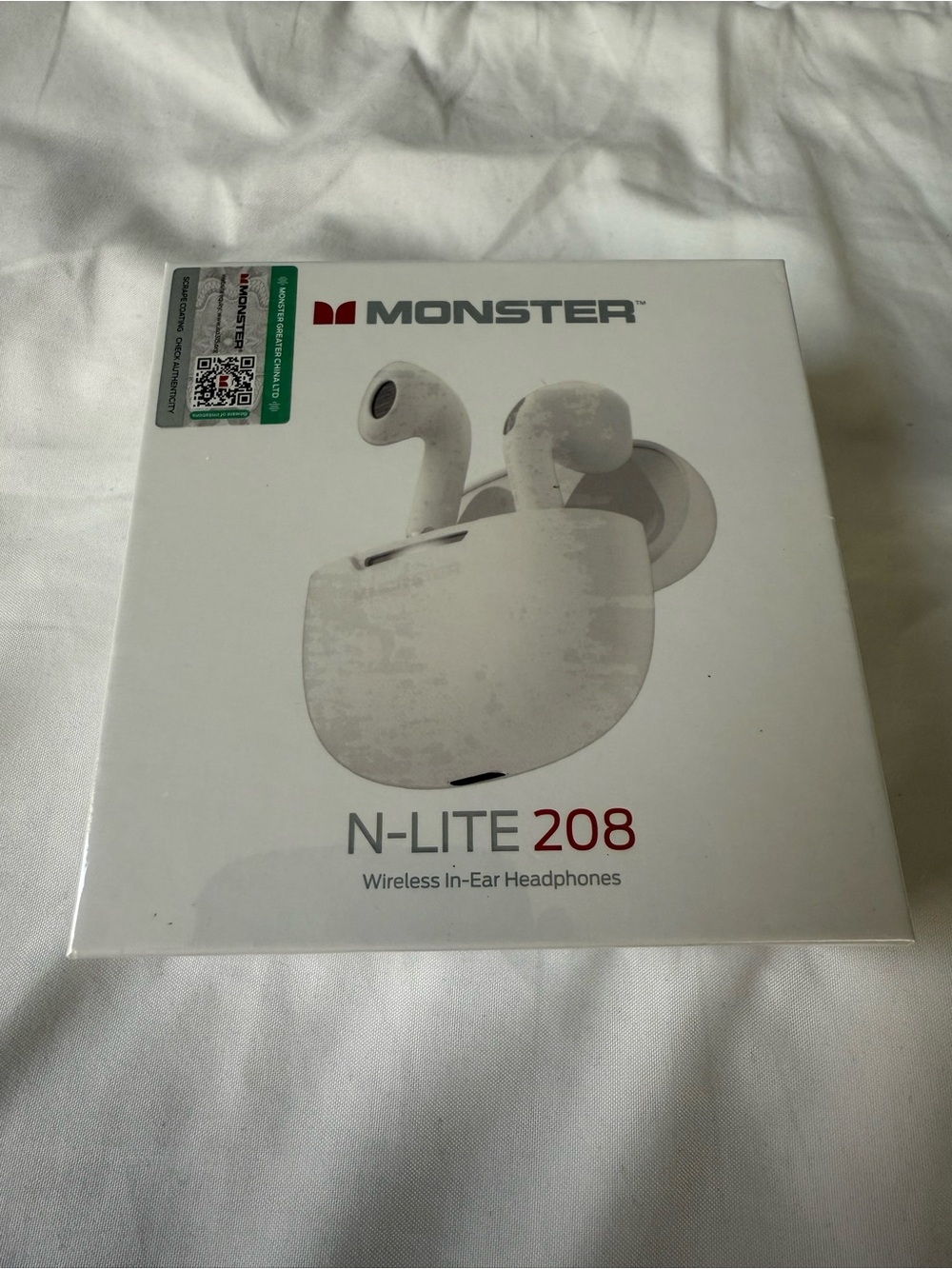 N-Lite 208 Wireless In-Ear Headphones — White